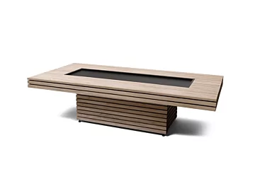 Tappa 90 Chat Coffee Table - Teak / Tray