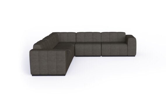 Canapé modulaire Connect Modular 5 L-Sectional - Flanelle by Blinde Design
