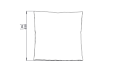 Cushion S26 Accessorie - Technical Drawing / Top by Blinde Design