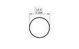 Solo R1 Coffee Table - Technical Drawing / Top by Blinde Design