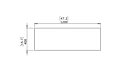 Bloc L2 Coffee Table - Technical Drawing / Top by Blinde Design