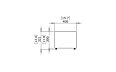 Bloc L2 Coffee Table - Technical Drawing / Side by Blinde Design