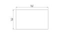 Bloc L5 Coffee Table - Technical Drawing / Top by Blinde Design