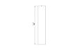 Round Nº 5 - Technical Drawing / Front by Blinde Design